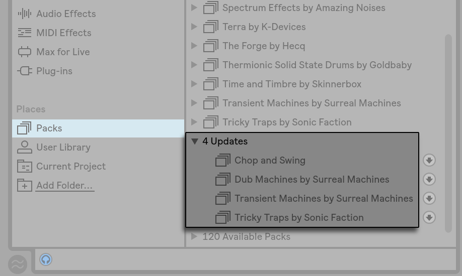Managing Files And Sets Ableton Reference Manual Version 10