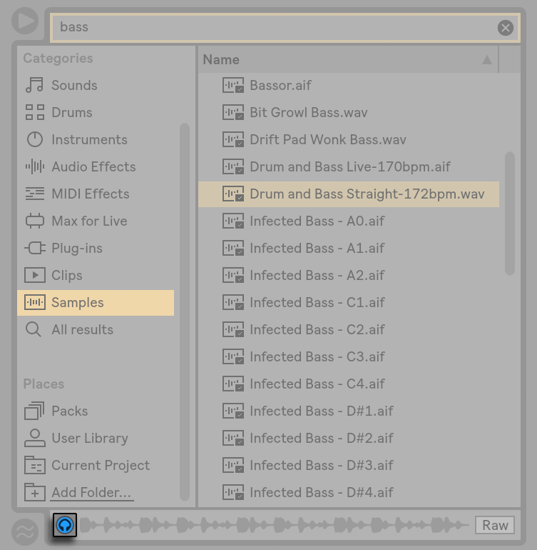 ableton live packs location